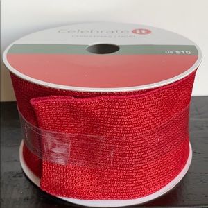 Celebrate It - New Red Christmas Wired Ribbon